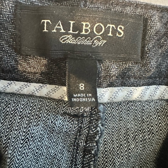Talbots Black Denim Pencil Skirt Size 8 Like New - Picture 5 of 8